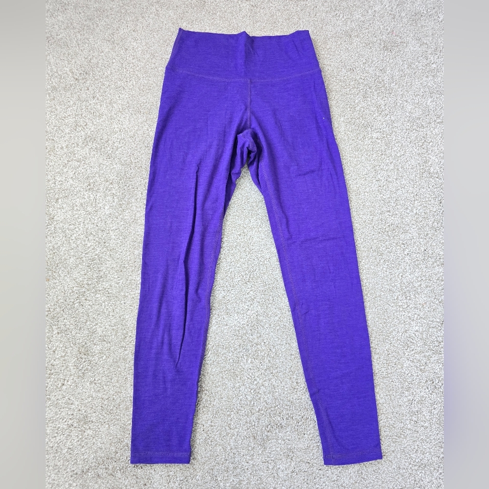 Peachy Athletic Heathered Purple Elixir 25" Leggings Sz Medium Worn 1x